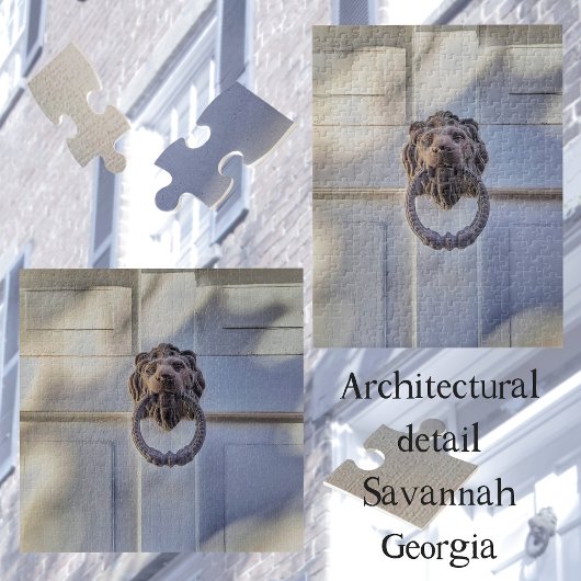 Classic LionHead Türknopf Architektur Puzzle