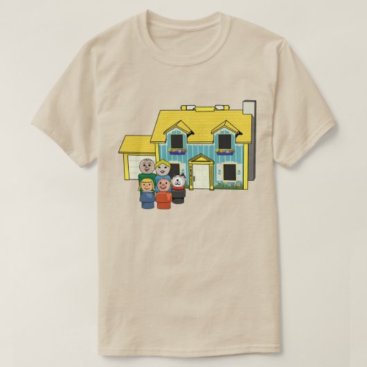 Classic Little People Family and House T-Shirt (Design vorne)