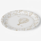 Classic Little Wild One Baby Shower Toile Pappteller (Schrägansicht)