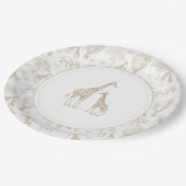 Classic Little Wild One Baby Shower Toile Pappteller (Schrägansicht)