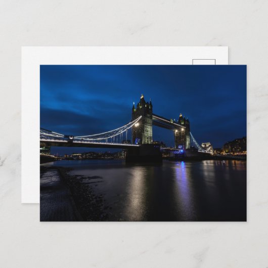Classic London Tower Bridge Scenic View Postcard Postkarte (Vorne/Hinten)