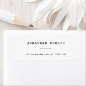 Classic Look Template Einfache Chic Rücksendeadres (Insitu)