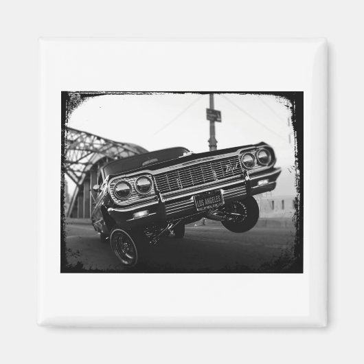Classic Los Angeles Old School Lowrider Magnet (Vorne)