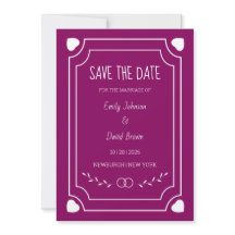 Classic Love Rings Hört Pflanze Save the Date
