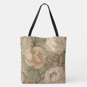 Classic,Lovely Flowers Pattern, Sage Gold Bloom Tasche (Rückseite)