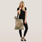 Classic,Lovely Flowers Pattern, Sage Gold Bloom Tasche (Am Model)