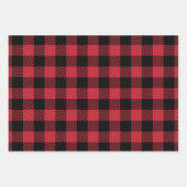 Classic Lumberjack Check Pattern Geschenkpapier Set (Vorderseite 3)