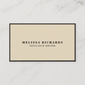 Classic Luxe Black and White mit Social Media Visitenkarte (Vorderseite)