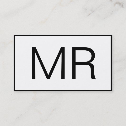 Classic Luxe Black and White mit Social Media Visitenkarte (Vorderseite)