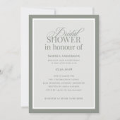 Classic Luxe | BRITISH-Brautparty Einladung (Vorderseite)