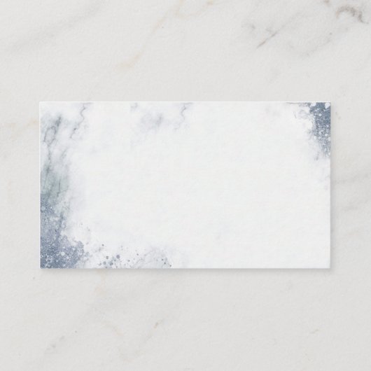 Classic Luxe Marble Wedding Website Insert Card (Rückseite)