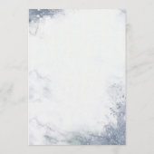 Classic Luxe Marble Wedding Welcome Itinerary Programm (Rückseite)