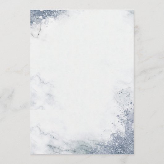 Classic Luxe Marble Wedding Welcome Itinerary Programm (Rückseite)