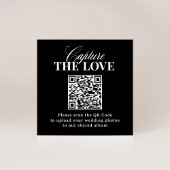 Classic Luxe | QR-Code Hochzeit Capture the Liebe Begleitkarte