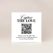 Classic Luxe | QR-Code Hochzeit Capture the Liebe Begleitkarte