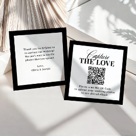 Classic Luxe | QR-Code Hochzeit Capture the Liebe Begleitkarte