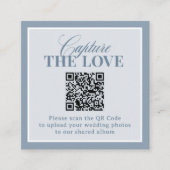 Classic Luxe | QR-Code Hochzeit - Erfasse die Lieb Begleitkarte (Vorderseite)