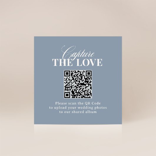 Classic Luxe | QR-Code Hochzeit - Erfasse die Lieb Begleitkarte