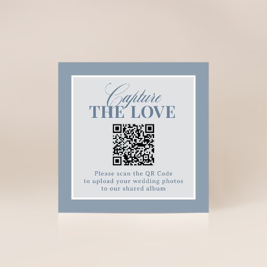Classic Luxe | QR-Code Hochzeit - Erfasse die Lieb Begleitkarte