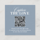 Classic Luxe | QR-Code Hochzeit - Erfasse die Lieb Begleitkarte (Vorderseite)