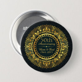 Classic Luxury 50. Hochzeitstag Button