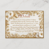 Classic Luxury Gold Ornate Royal Romantic Wedding  Begleitkarte (Vorderseite)