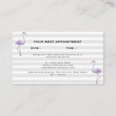 Classic Luxury Rose White Terminkarte (Rückseite)