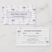 Classic Luxury Rose White Terminkarte (Vorne/Hinten)