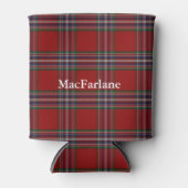 Classic MacFarlane Tartan Karierte Flasche Cooler Dosenkühler (Vorderseite)