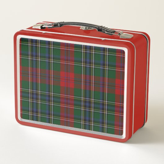 Classic MacLean Tartan Kariert Custom Metall Brotdose (Rückseite)