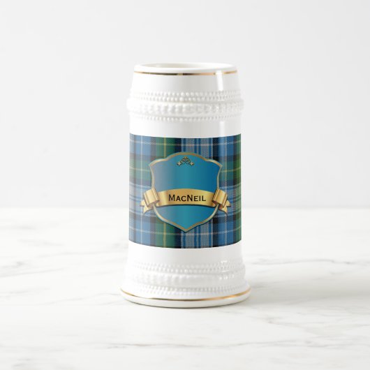 Classic MacNeil Tartan Kariert Stein Bierglas (Mittel)