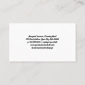 Classic Maid with Duster | Cleaning Equipment Icon Visitenkarte (Rückseite)