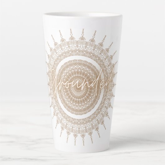 Classic Mandala Latte Tasse (Vorderseite)