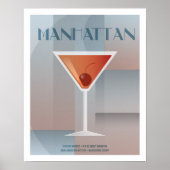 Classic Manhattan Cocktail Poster (Vorne)