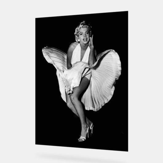 Classic Marilyn Monroe Acrylschild (Winkel)