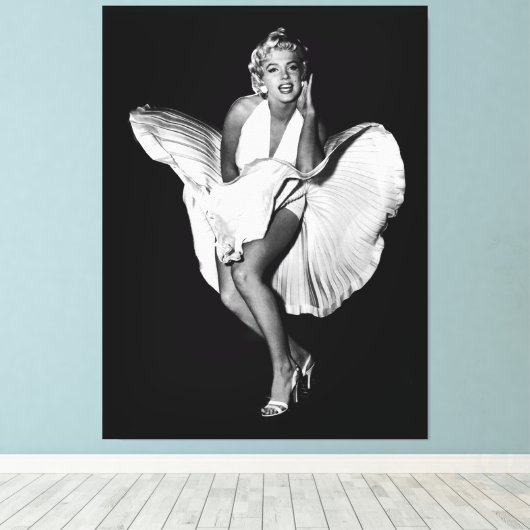 Classic Marilyn Monroe Leinwanddruck (Insitu (Holzboden))