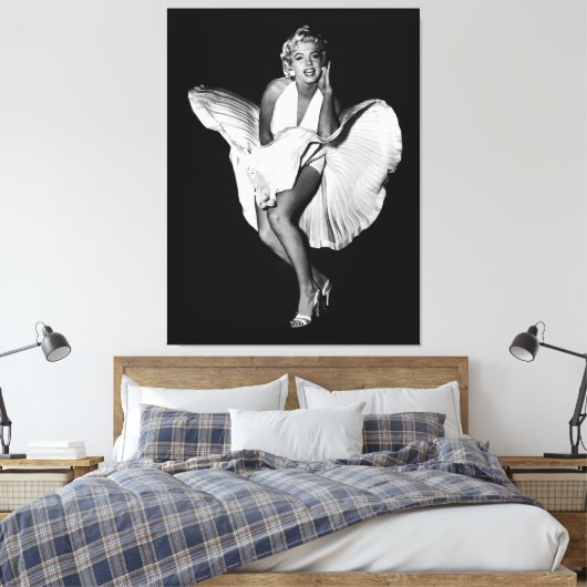 Classic Marilyn Monroe Leinwanddruck (Insitu (Schlafzimmer))