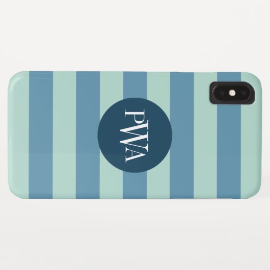 Classic Marine Stripes Case-Mate iPhone Hülle (Rückseite (Horizontal))