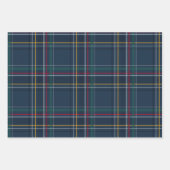 Classic Marineurlaub kariert und Sterne Weihnachte Geschenkpapier Set (Vorderseite)