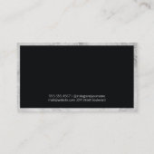 Classic Marmortrim | Monogramm | FÜHRUNGSKRAFT Visitenkarte (Rückseite)