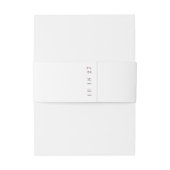 Classic Maroon Burgundy Calligraphy Formal Wedding Einladungsbanderole (Rückseitenbeispiel)