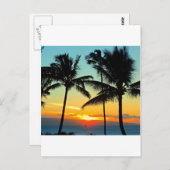 CLASSIC MAUI SUNSET! POSTKARTE (Vorne/Hinten)