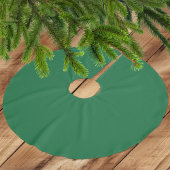 Classic Medium Emerald Green Polyester Tree Skirt Polyester Weihnachtsbaumdecke