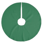 Classic Medium Emerald Green Polyester Tree Skirt Weihnachtsbaumdecke (Vorderseite)