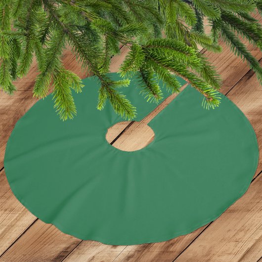 Classic Medium Emerald Green Polyester Tree Skirt Weihnachtsbaumdecke