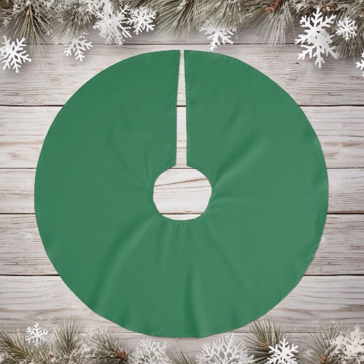 Classic Medium Emerald Green Polyester Tree Skirt Weihnachtsbaumdecke