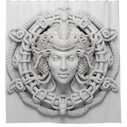 Classic Medusa Duschvorhang (Vorderseite)