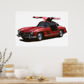 Classic Mercedes Benz SLR300 Gullwing Poster (Küche)