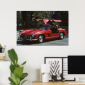 Classic Mercedes Benz SLR300 Gullwing Poster (Heimbüro)