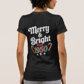 Classic Merry and Bright Since 1950 Festive T-Shirt (Rückseite)